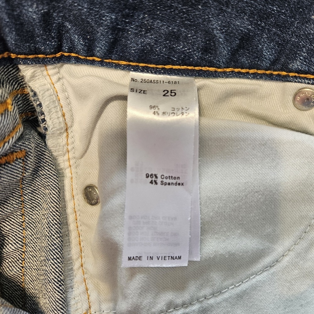 Azul By Moussy‎ Jeans Womens 25 Skinny Fit Blue Denim Super Stretch - Picture 4 of 9